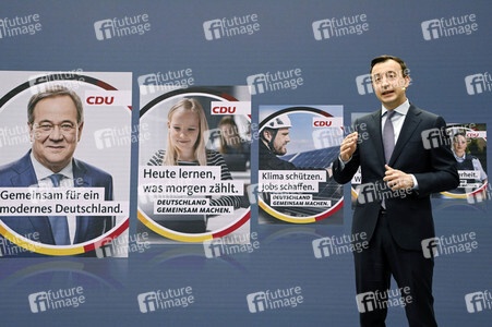 Vorstellung der Bundestagswahlkampfkampagne der CDU in Berlin
