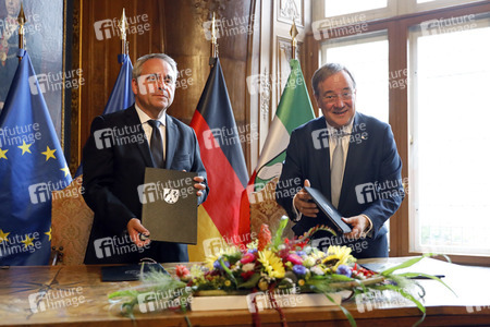 Erneuerung der Partnerschaftserklärung zwischen Hauts-de-France und NRW in Aachen