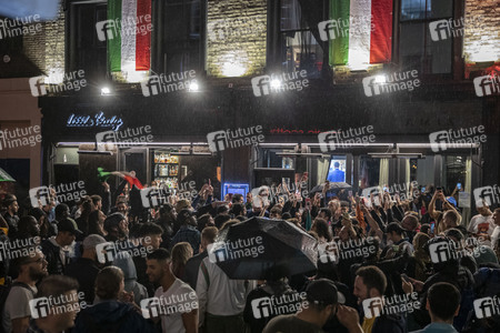 Italien-Fans feiern den EM-Sieg in London