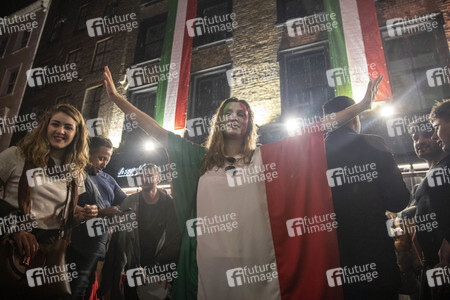 Italien-Fans feiern den EM-Sieg in London
