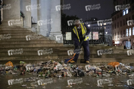Italien-Fans feiern den EM-Sieg in London
