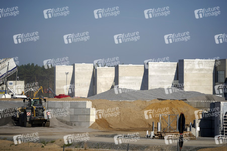 Baustelle der Tesla Gigafactory 4 in Grünheide