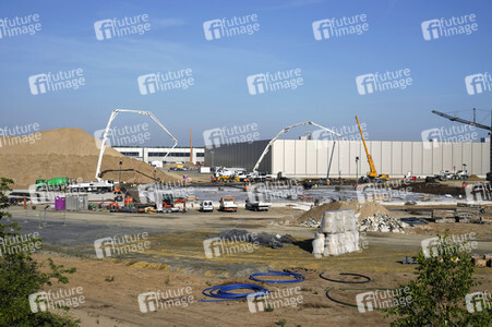 Baustelle der Tesla Gigafactory 4 in Grünheide