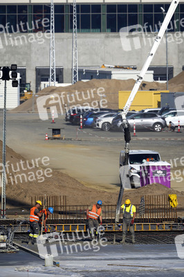 Baustelle der Tesla Gigafactory 4 in Grünheide