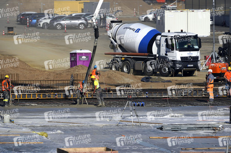 Baustelle der Tesla Gigafactory 4 in Grünheide