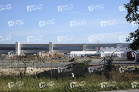 Baustelle der Tesla Gigafactory 4 in Grünheide