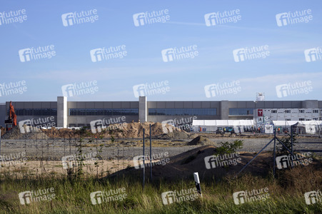 Baustelle der Tesla Gigafactory 4 in Grünheide