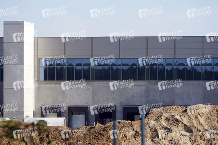 Baustelle der Tesla Gigafactory 4 in Grünheide