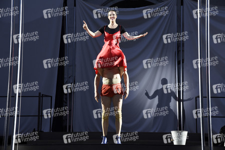 Theaterprobe 'Jedermann - Das Spiel vom Sterben des reichen Mannes' in Salzburg
