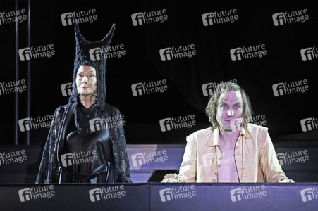 Theaterprobe 'Jedermann - Das Spiel vom Sterben des reichen Mannes' in Salzburg