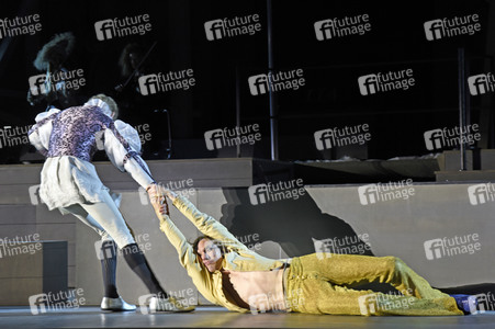Theaterprobe 'Jedermann - Das Spiel vom Sterben des reichen Mannes' in Salzburg