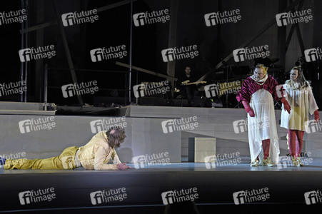 Theaterprobe 'Jedermann - Das Spiel vom Sterben des reichen Mannes' in Salzburg
