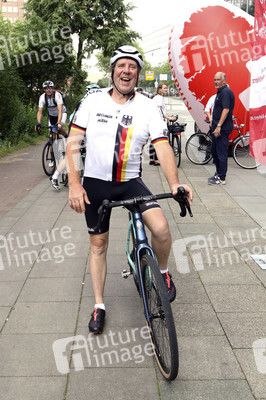 Zieleinlauf der HerzRadtour in Hamburg