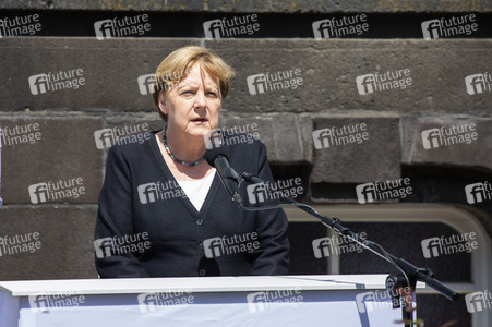 Pressestatement der Bundeskanzelrin nach ihrem Besuch im Hochwassergebiet in Adenau