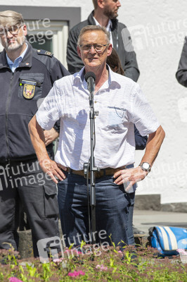 Pressestatement der Bundeskanzelrin nach ihrem Besuch im Hochwassergebiet in Adenau