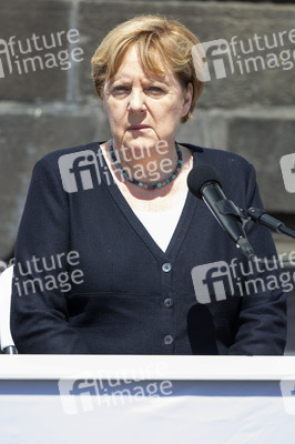 Pressestatement der Bundeskanzelrin nach ihrem Besuch im Hochwassergebiet in Adenau