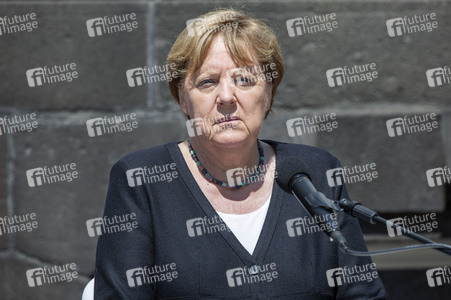 Pressestatement der Bundeskanzelrin nach ihrem Besuch im Hochwassergebiet in Adenau