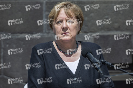 Pressestatement der Bundeskanzelrin nach ihrem Besuch im Hochwassergebiet in Adenau