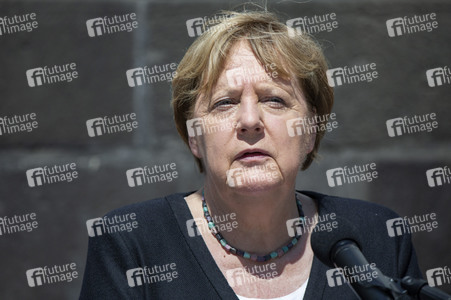 Pressestatement der Bundeskanzelrin nach ihrem Besuch im Hochwassergebiet in Adenau