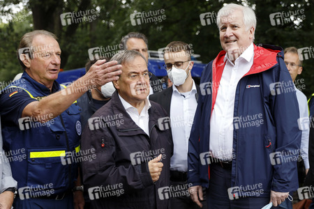 Armin Laschet und Horst Seehofer besuchen die Steinbachtalsperre