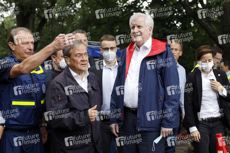 Armin Laschet und Horst Seehofer besuchen die Steinbachtalsperre