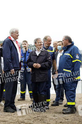 Armin Laschet und Horst Seehofer besuchen die Steinbachtalsperre