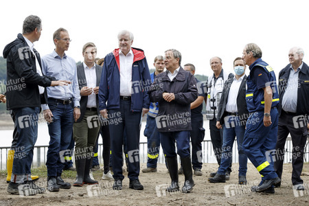 Armin Laschet und Horst Seehofer besuchen die Steinbachtalsperre