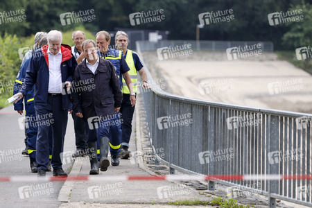 Armin Laschet und Horst Seehofer besuchen die Steinbachtalsperre