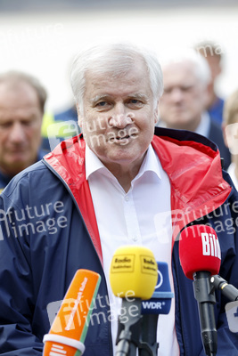 Armin Laschet und Horst Seehofer besuchen die Steinbachtalsperre