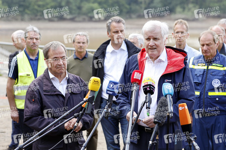 Armin Laschet und Horst Seehofer besuchen die Steinbachtalsperre