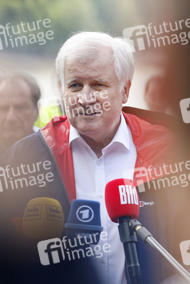 Armin Laschet und Horst Seehofer besuchen die Steinbachtalsperre