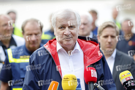 Armin Laschet und Horst Seehofer besuchen die Steinbachtalsperre
