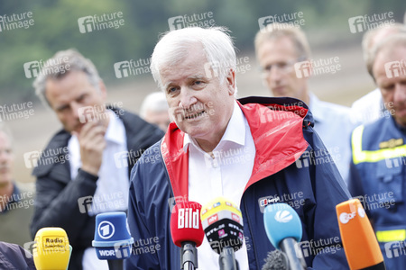 Armin Laschet und Horst Seehofer besuchen die Steinbachtalsperre