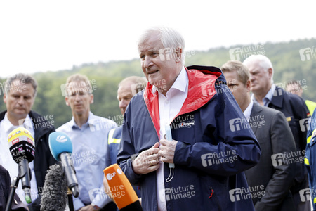 Armin Laschet und Horst Seehofer besuchen die Steinbachtalsperre