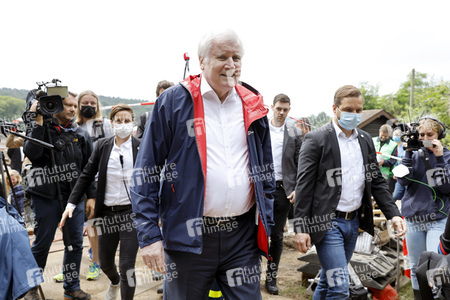 Armin Laschet und Horst Seehofer besuchen die Steinbachtalsperre