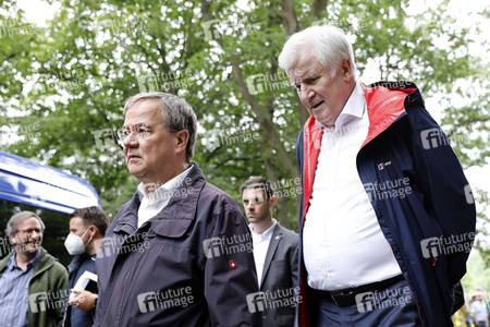 Armin Laschet und Horst Seehofer besuchen die Steinbachtalsperre