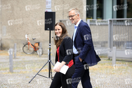 Pressetermin zur Plakatkampagne der Partei Die Linke zur Bundestagsswahl 2021 in Berlin