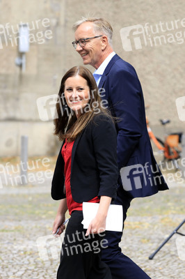 Pressetermin zur Plakatkampagne der Partei Die Linke zur Bundestagsswahl 2021 in Berlin