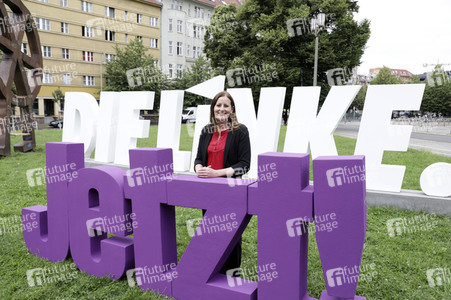 Pressetermin zur Plakatkampagne der Partei Die Linke zur Bundestagsswahl 2021 in Berlin