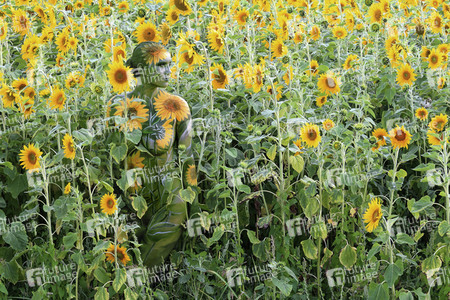 'Welttag des Naturschutzes' - Bodypainting