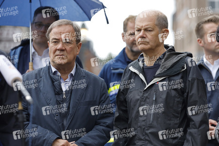 Armin Laschet und Olaf Scholz besuchen Stolberg