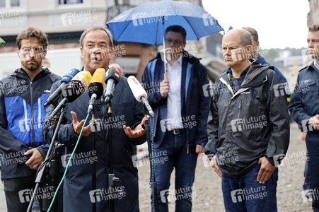Armin Laschet und Olaf Scholz besuchen Stolberg