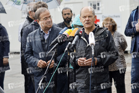 Armin Laschet und Olaf Scholz besuchen Stolberg