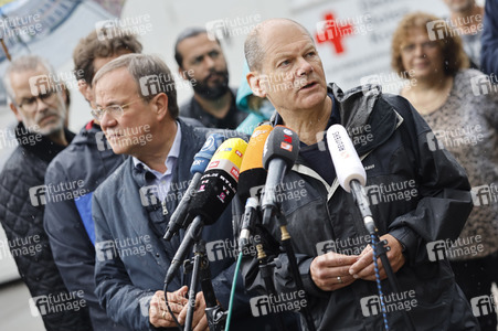 Armin Laschet und Olaf Scholz besuchen Stolberg