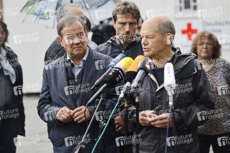 Armin Laschet und Olaf Scholz besuchen Stolberg