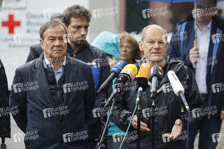 Armin Laschet und Olaf Scholz besuchen Stolberg