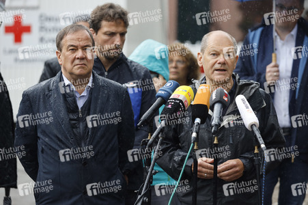 Armin Laschet und Olaf Scholz besuchen Stolberg