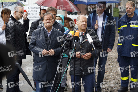 Armin Laschet und Olaf Scholz besuchen Stolberg