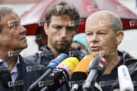 Armin Laschet und Olaf Scholz besuchen Stolberg