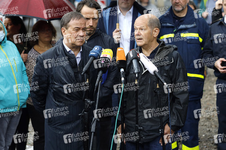 Armin Laschet und Olaf Scholz besuchen Stolberg